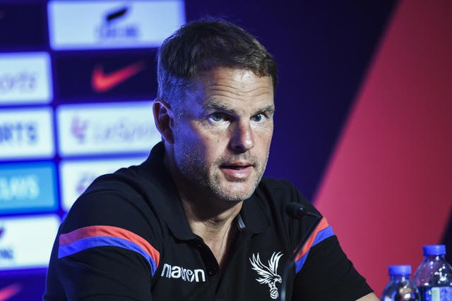 De Boer premiered Palace's new formation in the Premier League Asia trophy