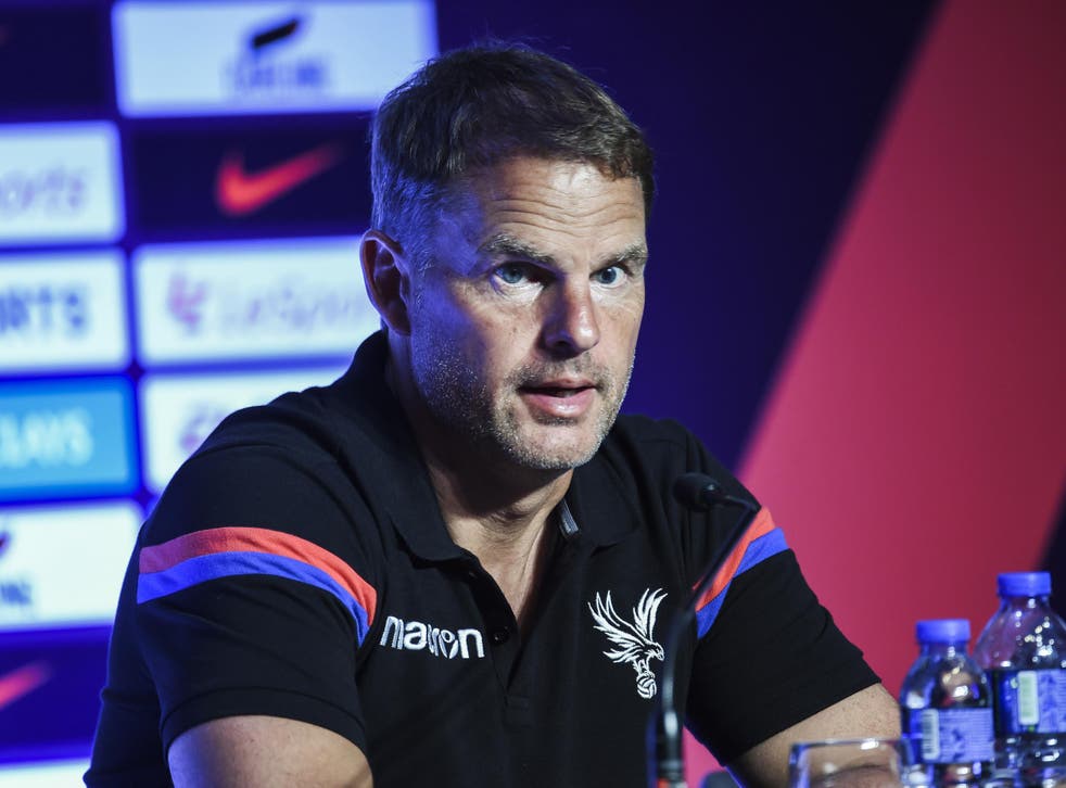 De Boer premiered Palace's new formation in the Premier League Asia trophy