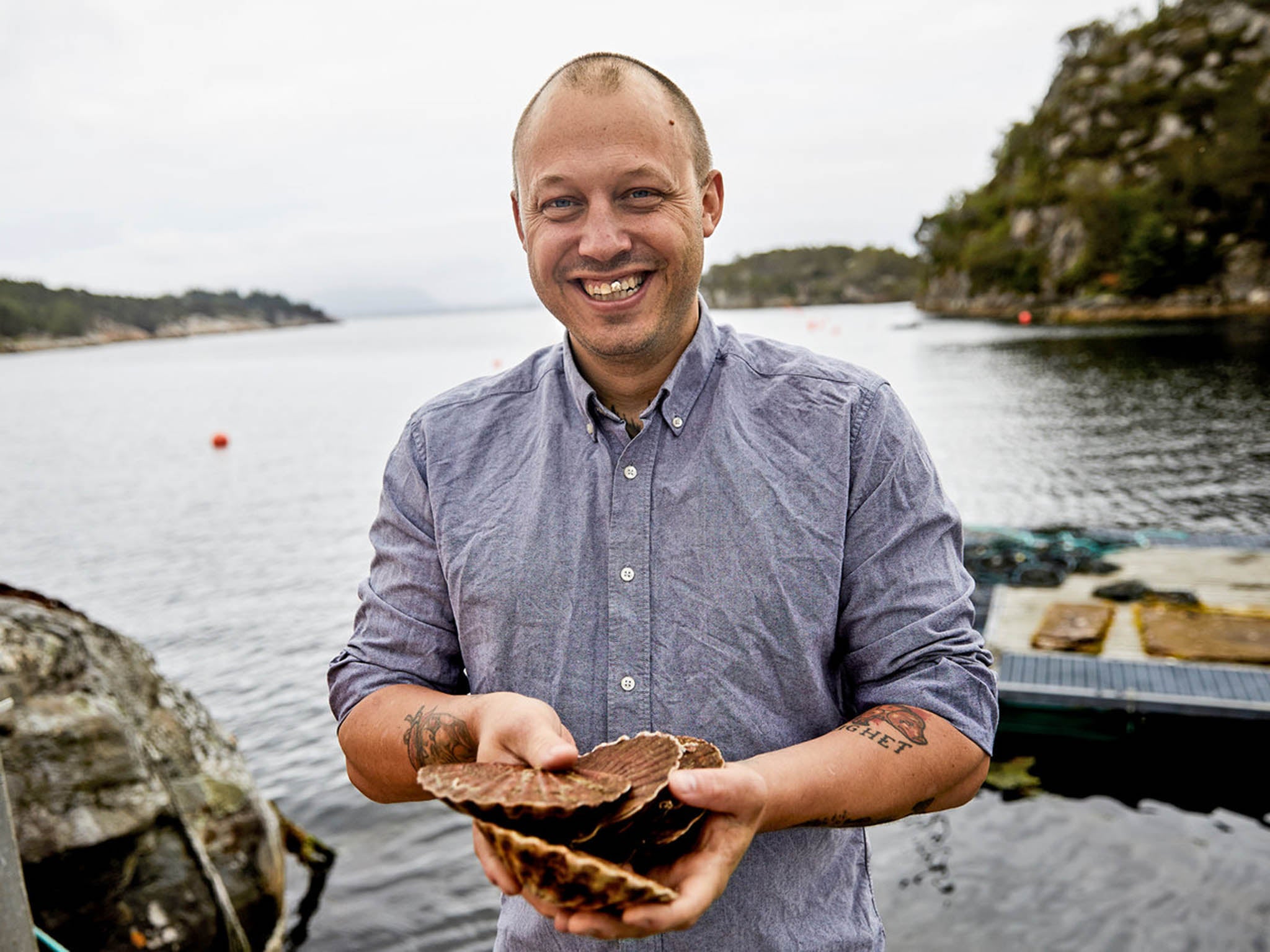 At his restaurant, Lysverket, in Bergen, Norway, chef Christopher Haatuft conveys everything he wants the food of Norway to be: nostalgic, sustainable, creative, delicious and witty.
