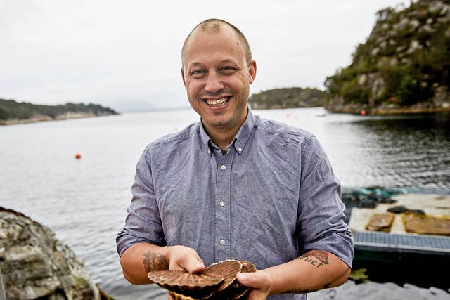 At his restaurant, Lysverket, in Bergen, Norway,  chef Christopher Haatuft conveys everything he wants the food of Norway to be: nostalgic, sustainable, creative, delicious and witty.