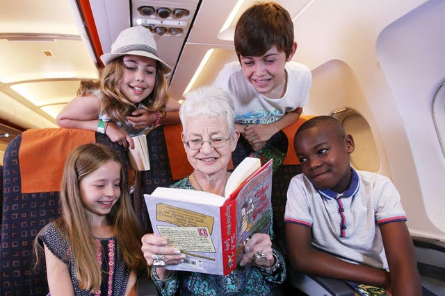 Jacqueline Wilson has launched a book club for kids with easyJet to keep them entertained mid-flight