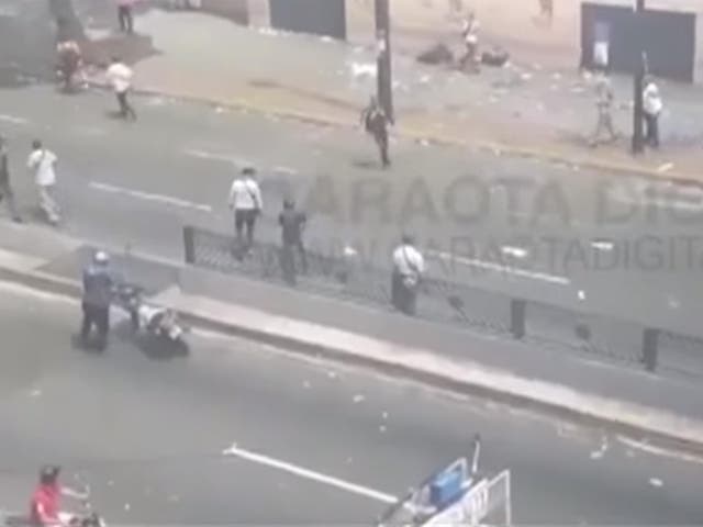 Activists open fire on voters in Caracas, Venezuela