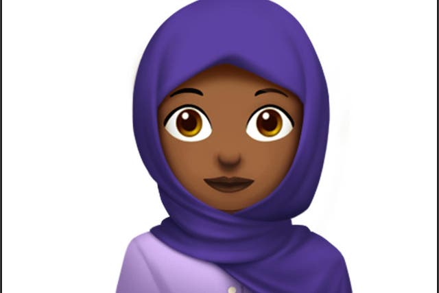 The Apple version of the new hijab emoji