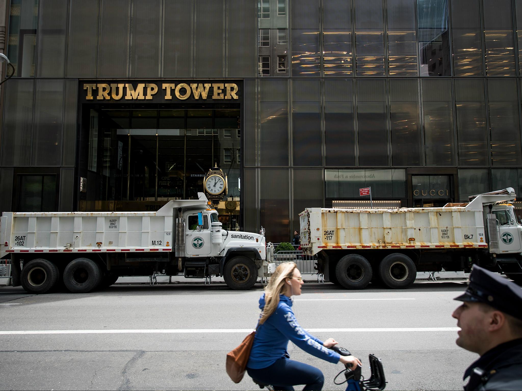 The US military has a $130,000 a month lease for an office space in Trump Tower, a building owned by Donald Trump