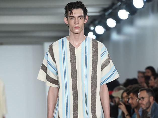 Forget the symmetrical look, this season is about playing with stripe effects