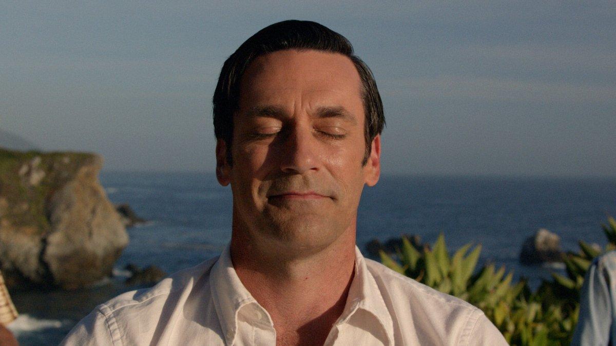 Jon Hamm in the final moments of 'Mad Men'
