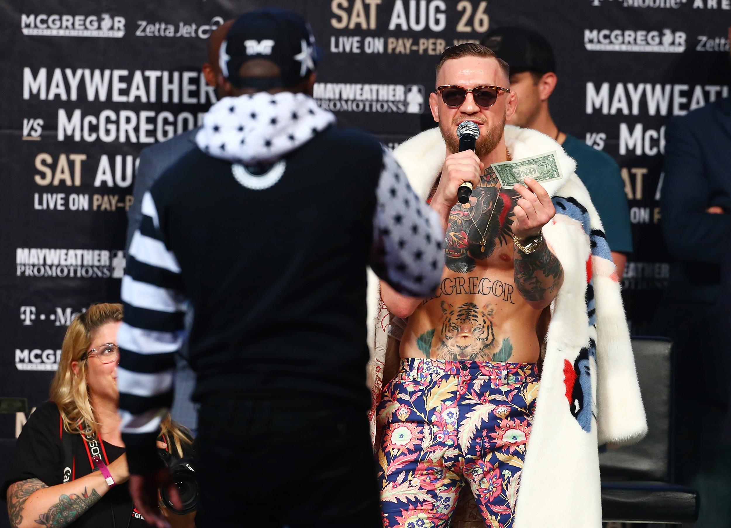 How much money did Conor McGregor make vs. Floyd Mayweather?