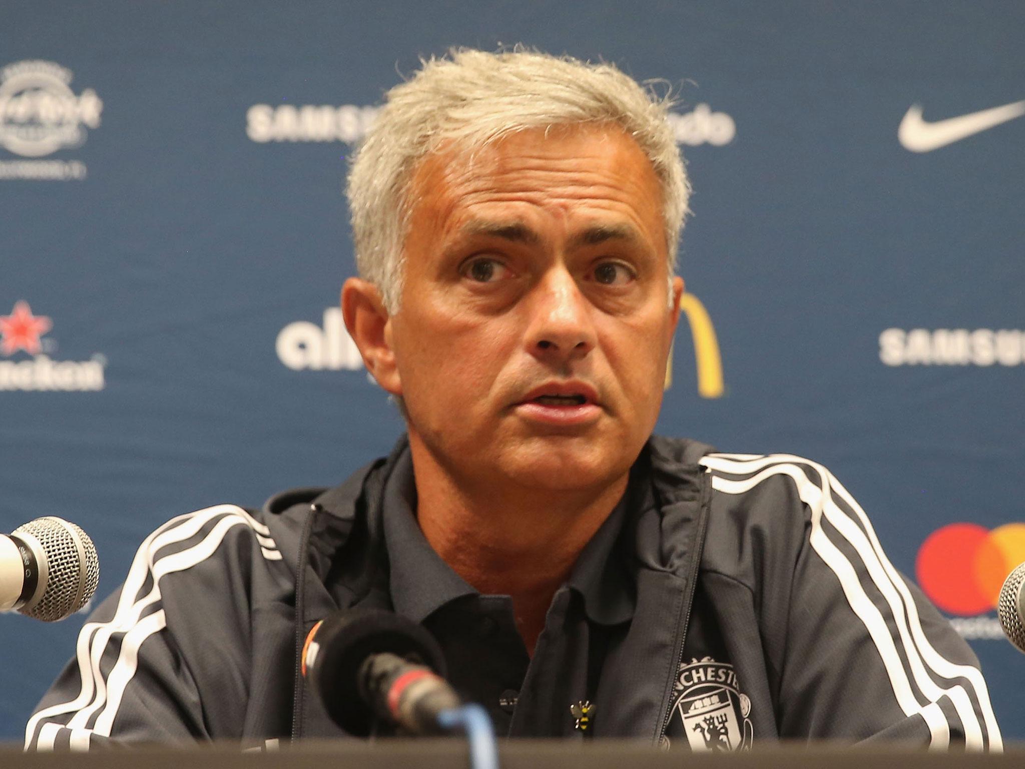 Jose Mourinho has aimed a playful jab at rivals Manchester City