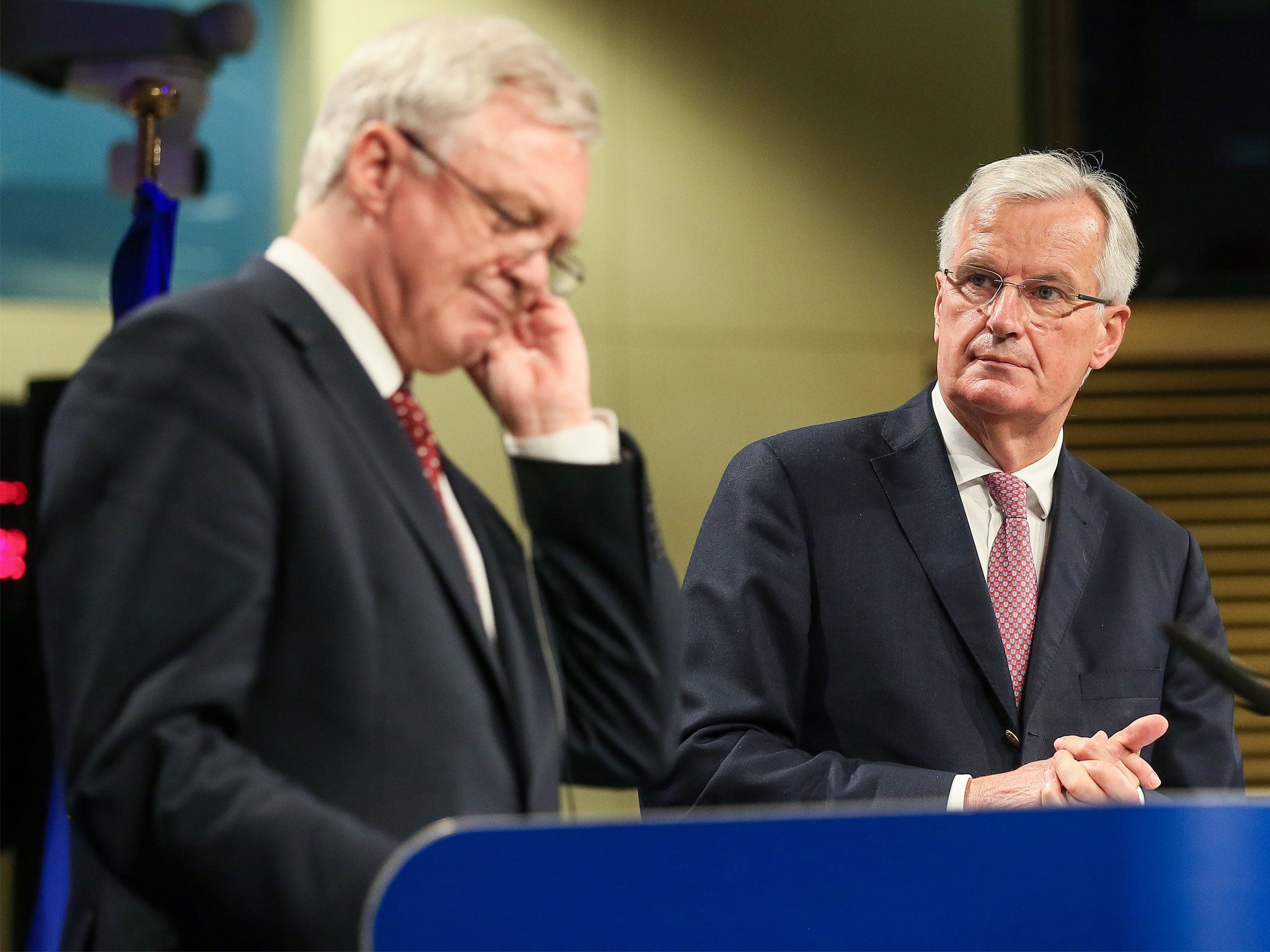 David Davis and Michel Barnier failed to find common ground on many issues at the end of the second round of Brexit talks