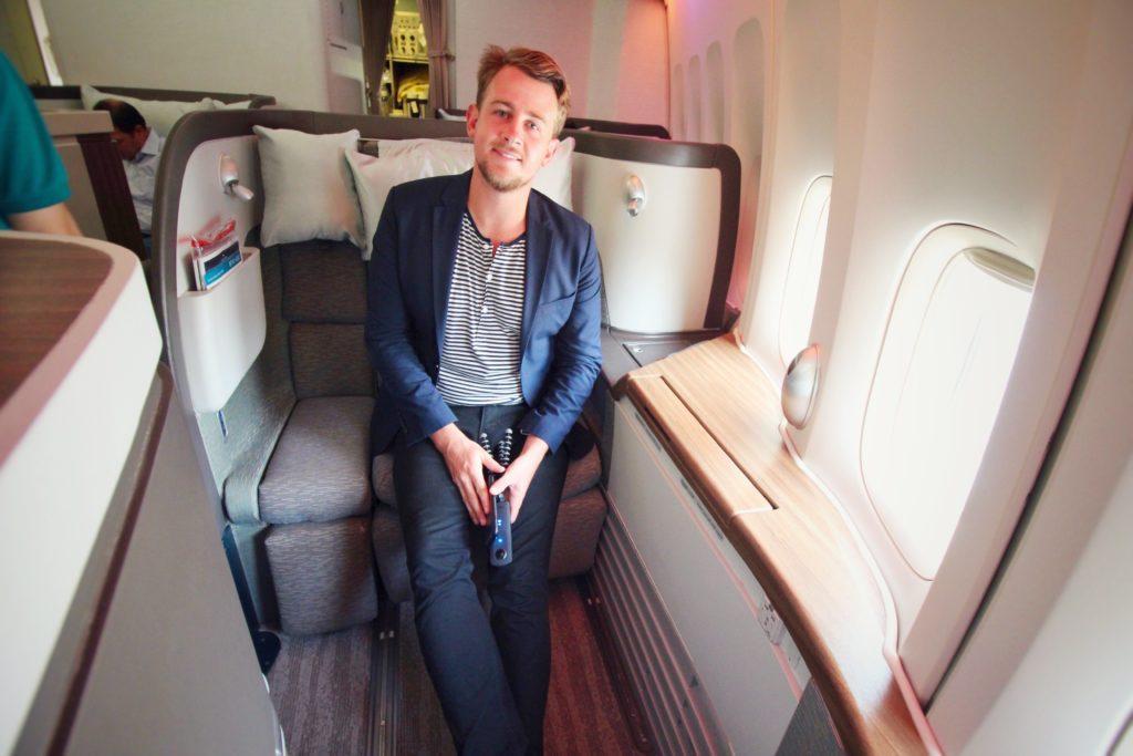 Gilbert Ott will give you his business class seat - if you spot him on a flight