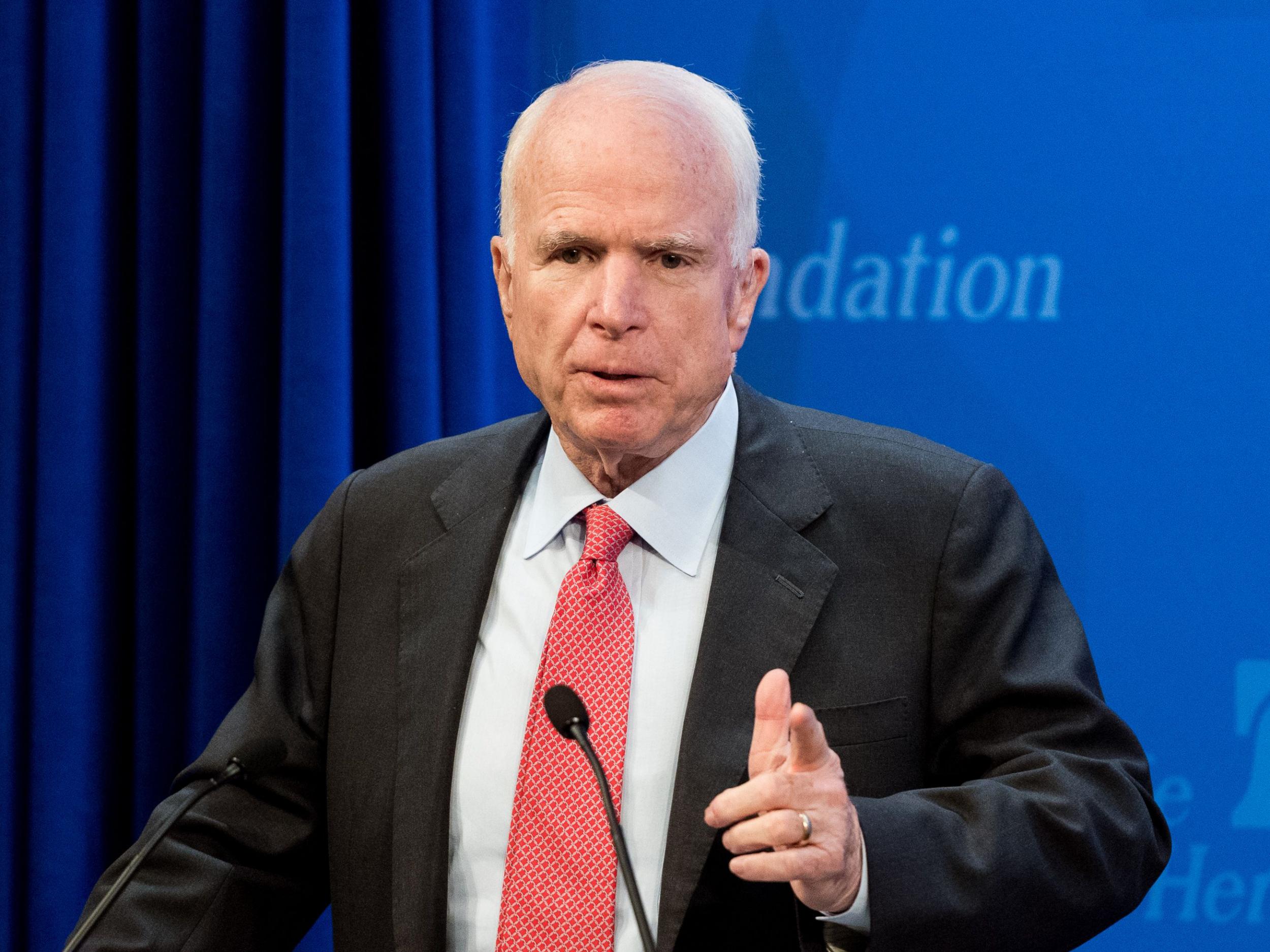 John McCain voted against repealing Obamacare