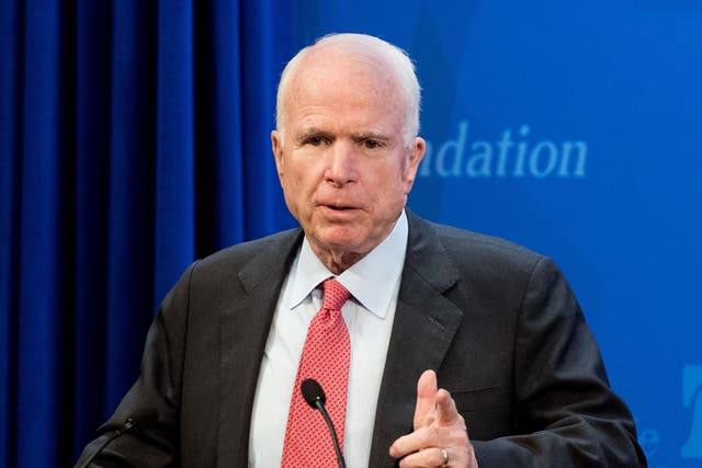 John McCain voted against repealing Obamacare