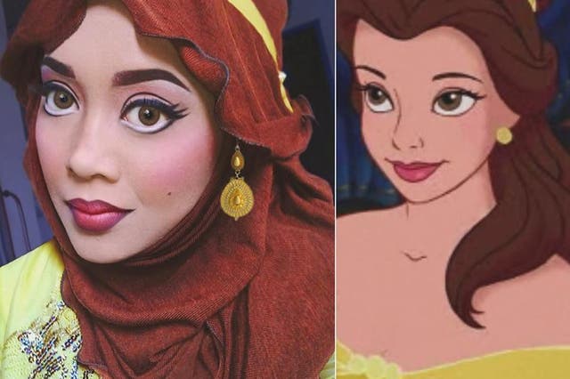 The transformation into Belle from Beauty and the Beast has 31,847 likes on Instagram.