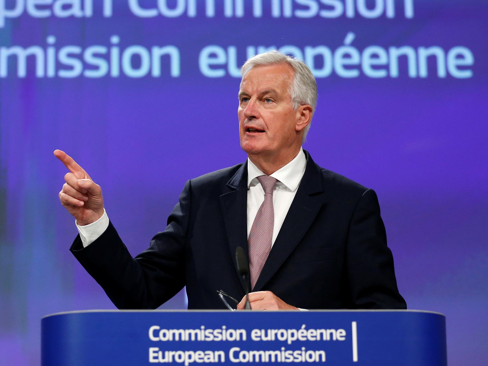 The EU's chief Brexit negotiator Michel Barnier