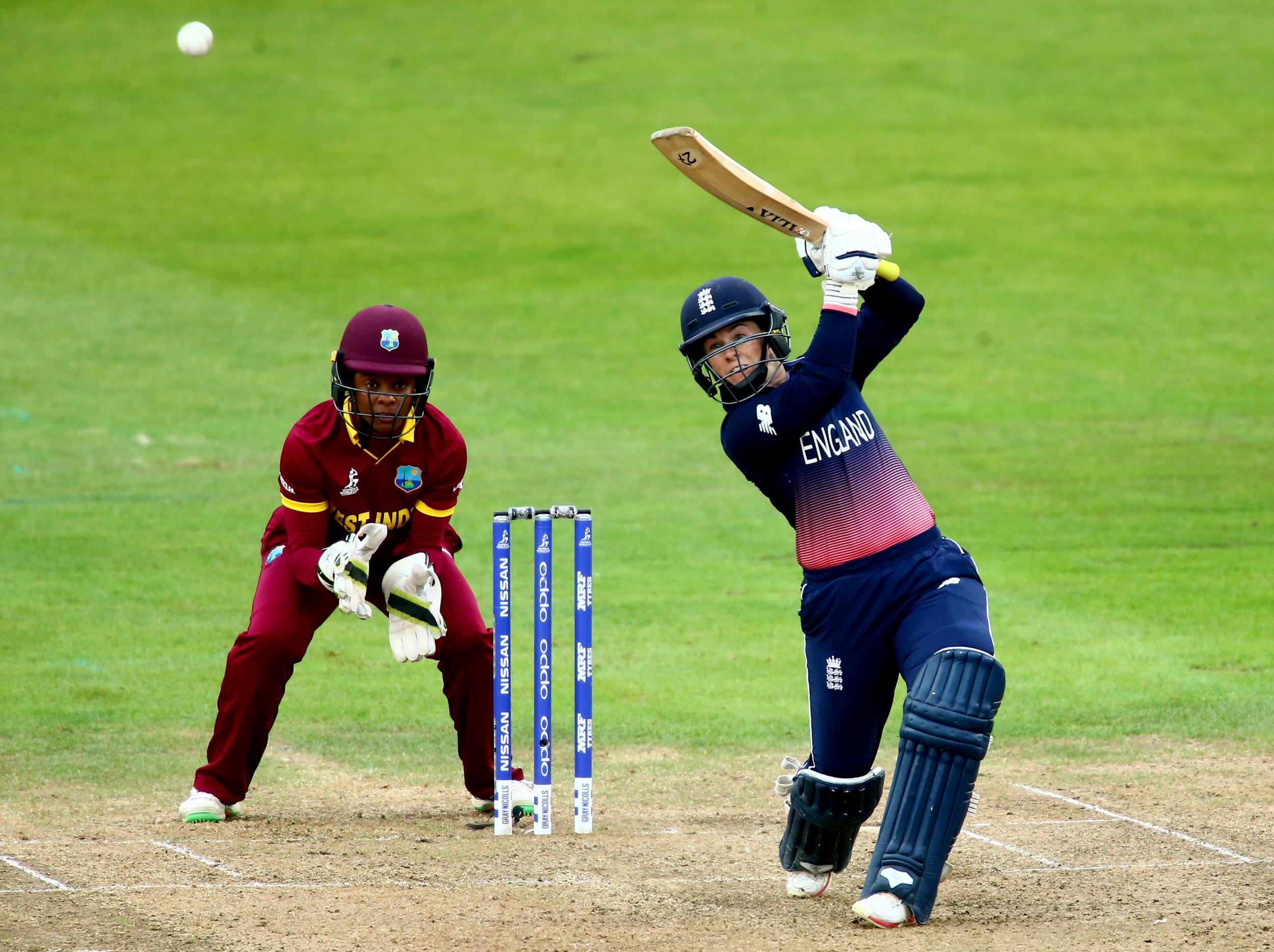 Beaumont in action against the West Indies
