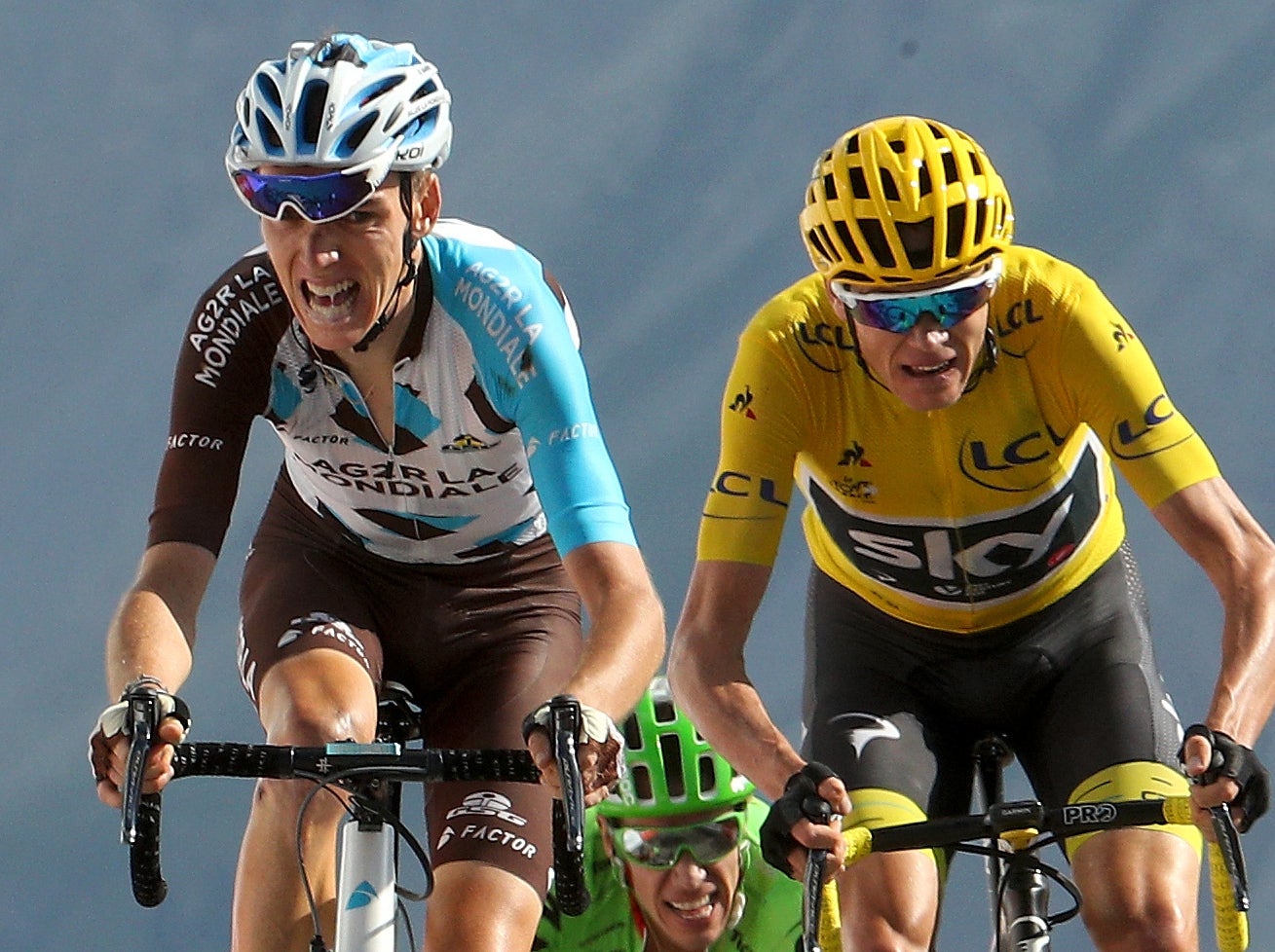 Bardet (L) and Uran (M) are both contenders to Froome's crown