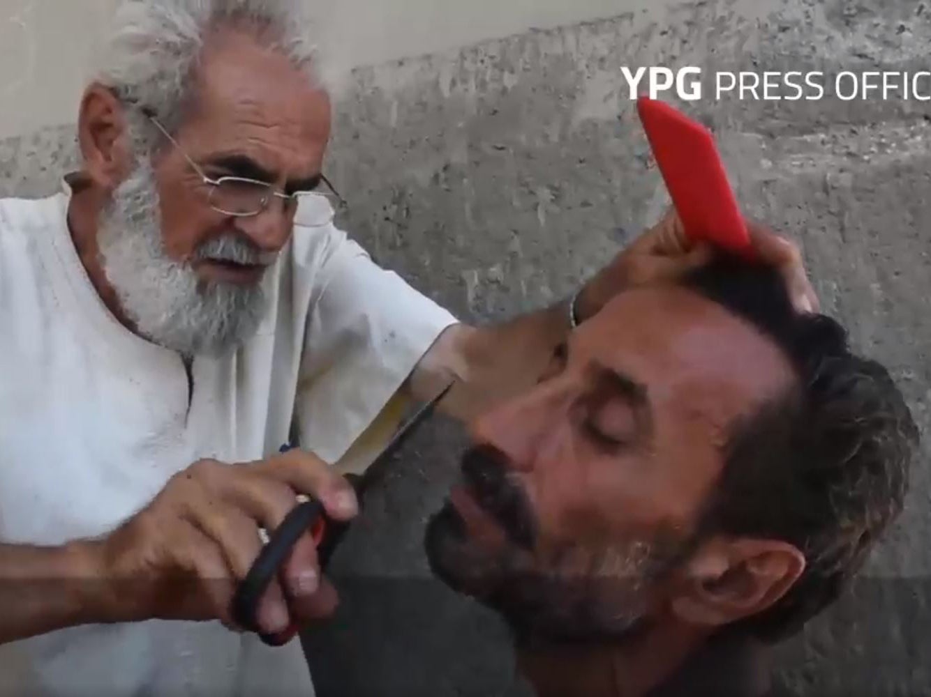 Men have cut off beards they were forced to grow under Isis rule