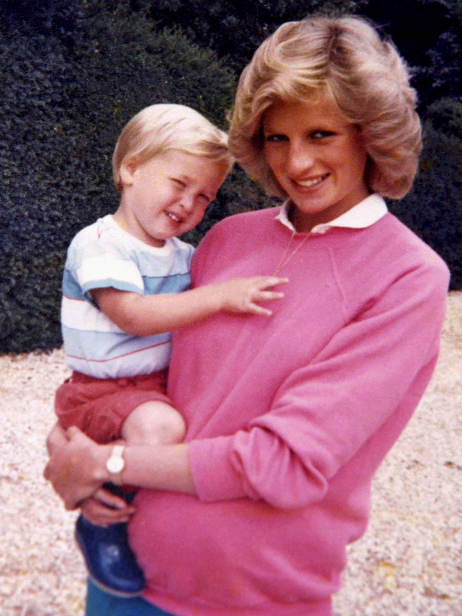 A picture from Diana’s personal photo album of her William. She was pregnant with Harry