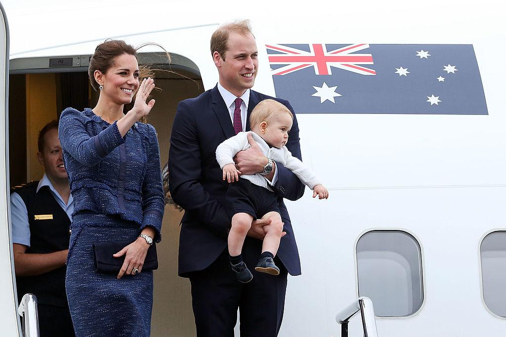 The overseas tour also saw the couple visit New Zealand with their firstborn.