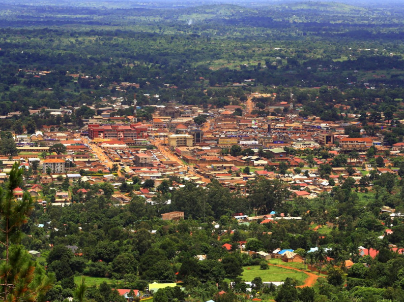 A general view shows Hoima town, Uganda April 27, 2015.