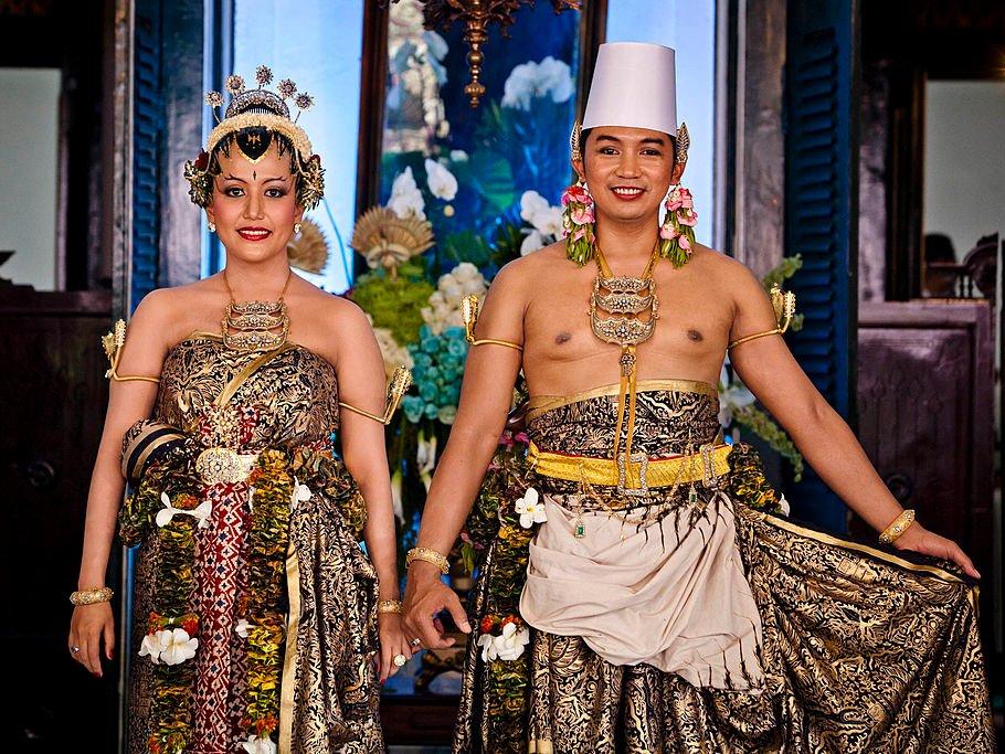 Indonesia's Prince Notonegoro and Princess Hayu at their three-day wedding, from October 21 through 23 in 2013.