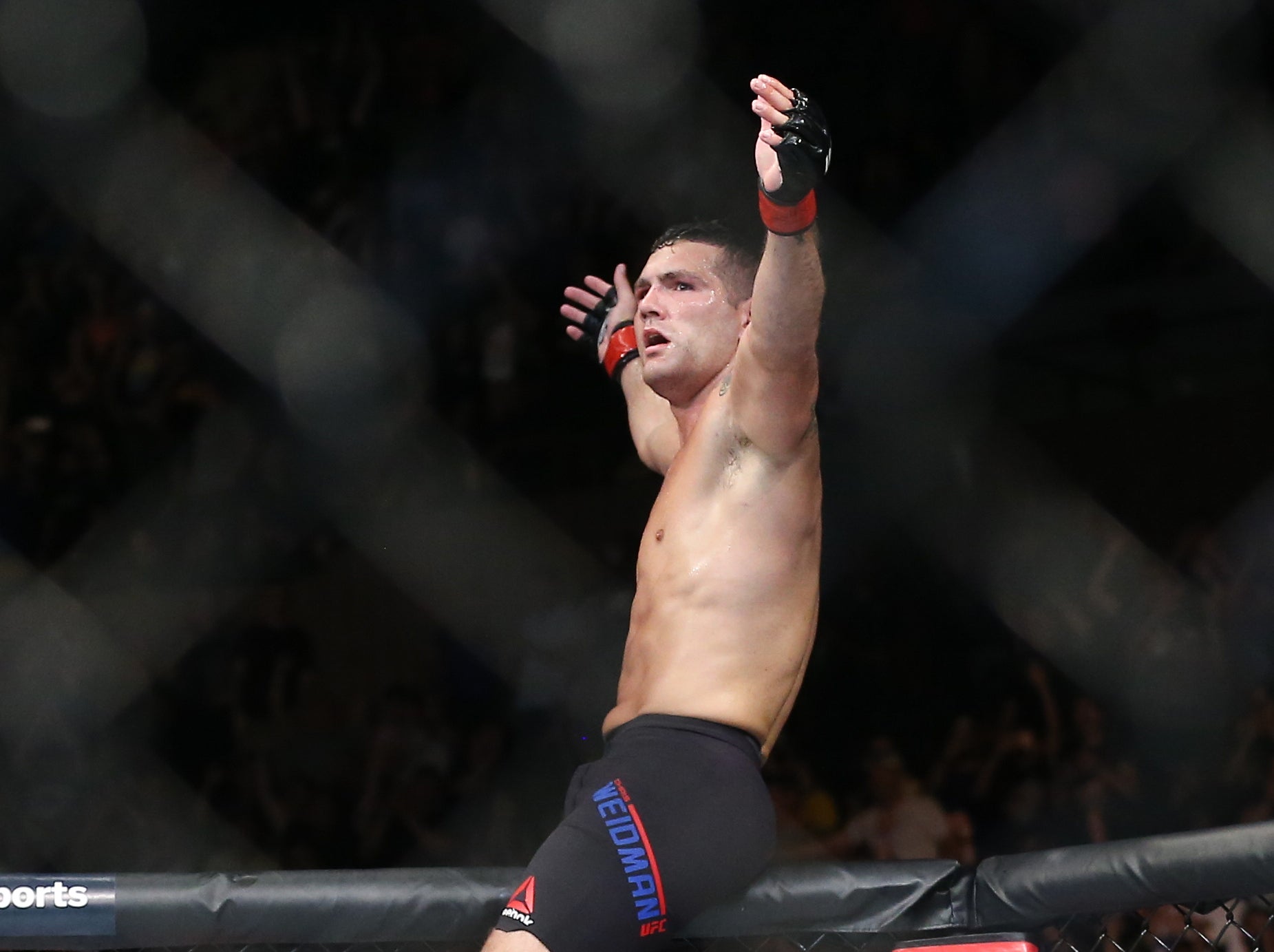 Weidman ended a run of three defeats in the Octagon