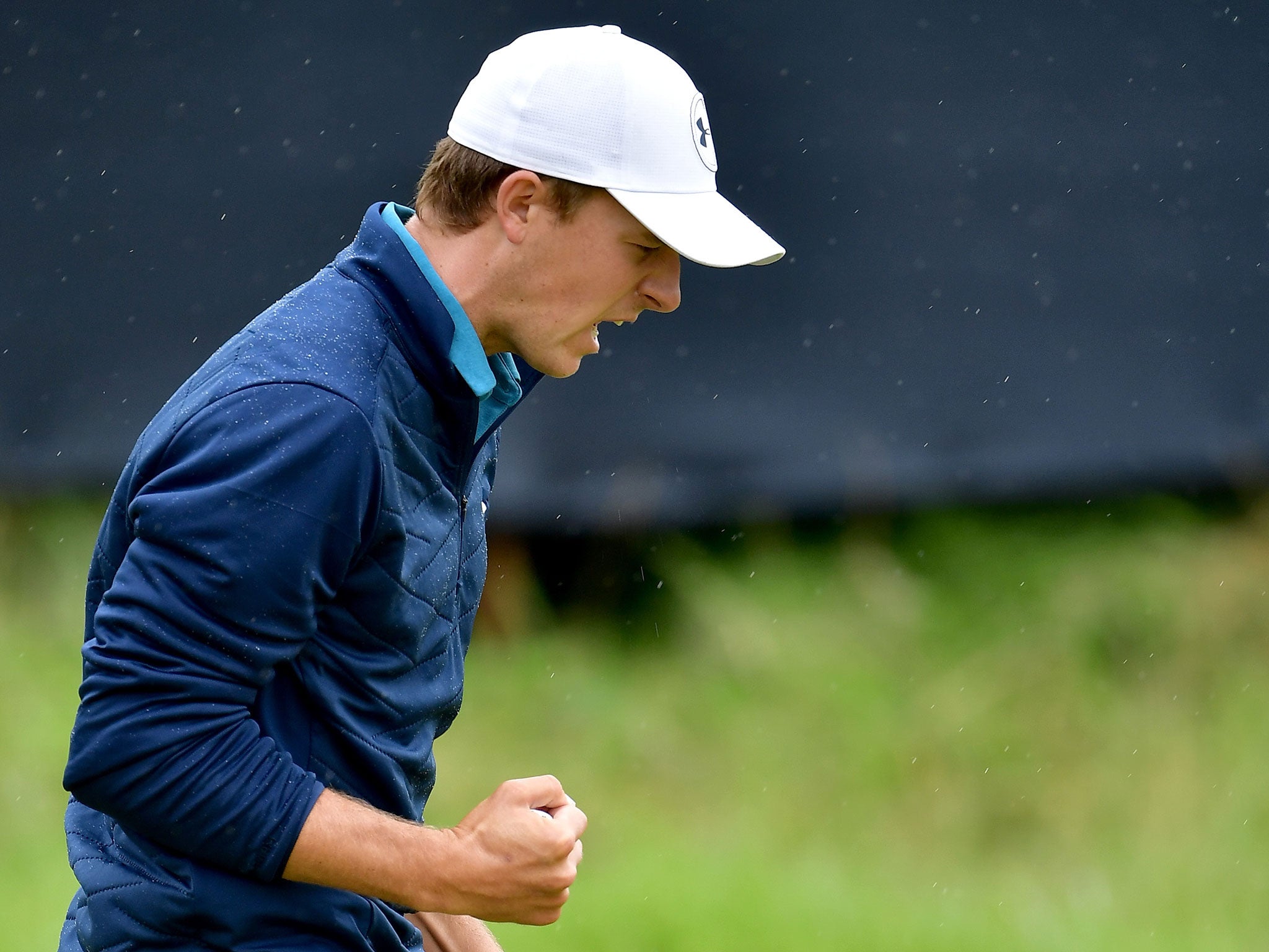 Spieth fought back after his slip-up on the 13th hole