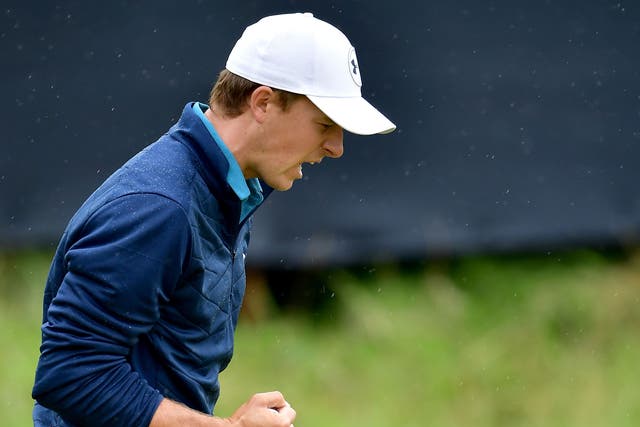 Jordan Spieth fought back after his slip-up on the 13th hole
