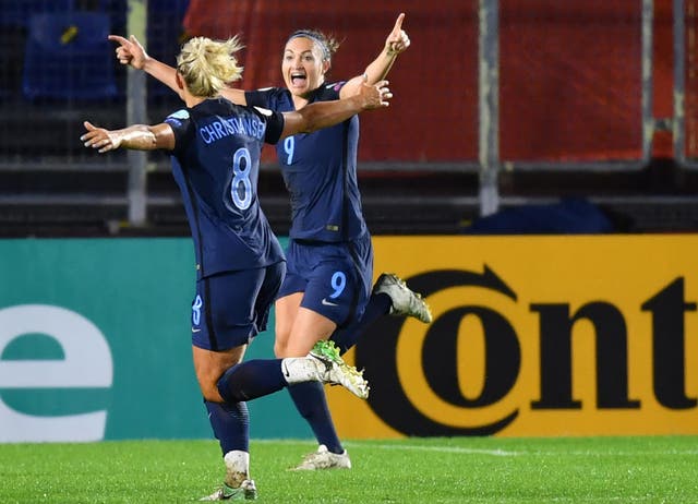 Jodie Taylor scored her fourth goal of the tournament