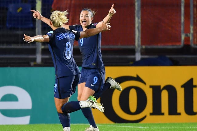 Jodie Taylor scored her fourth goal of the tournament