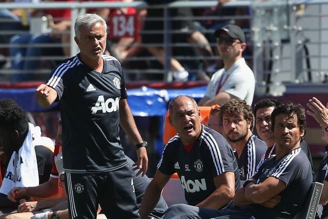 Jose Mourinho watched on as Manchester United beat Real Madrid