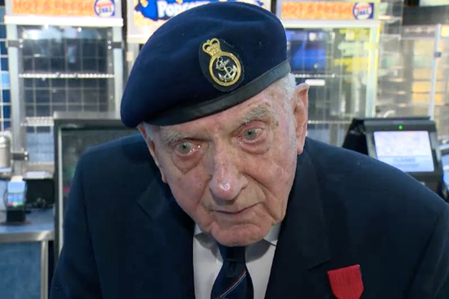 World War II veteran Ken Sturdy was moved to tears after seeing Christopher Nolan's war epic
