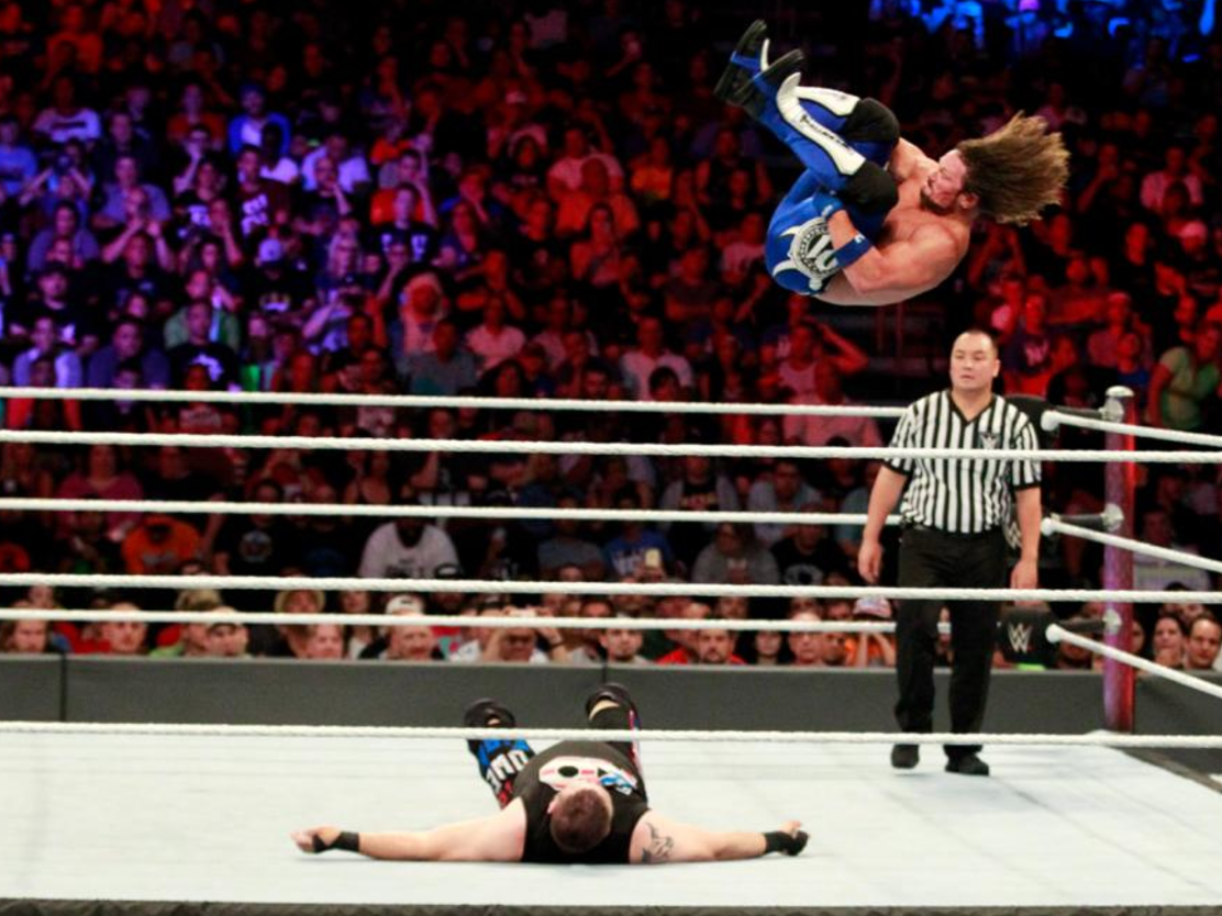 AJ Styles dropped the US title to Kevin Owens