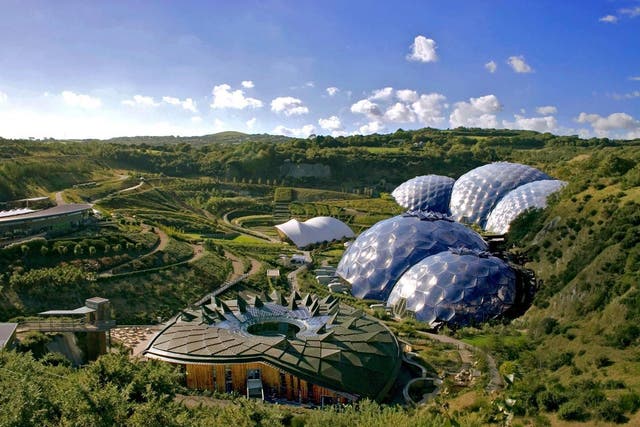 Most of the Eden Project’s iconic sights are indoors