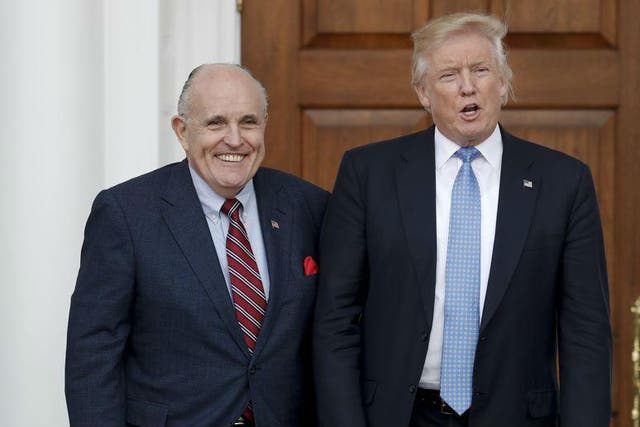 Mr Trump and Mr Giuliani have known each other for many years