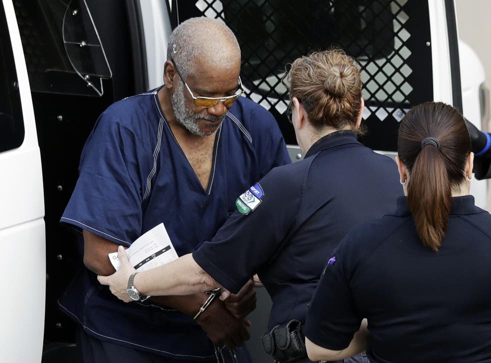 James Mathew Bradley Jr arrives at a Texas federal courthouse for a hearing