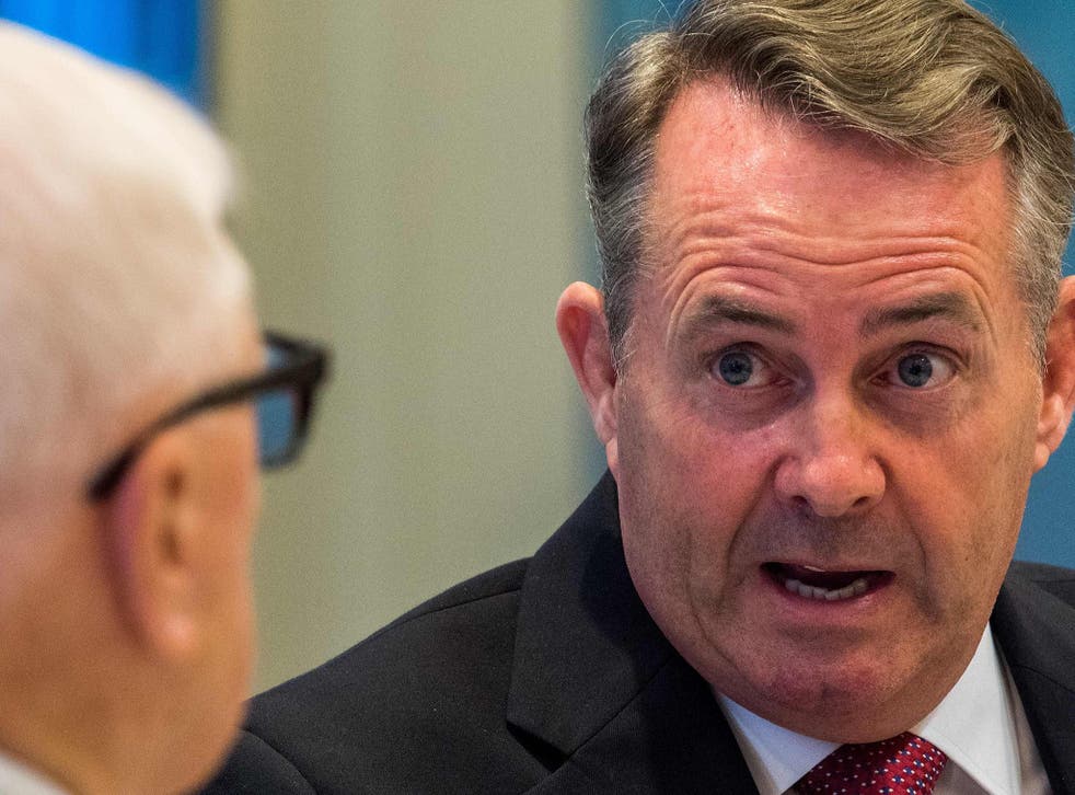 Liam Fox said the EU was putting 'the economic wellbeing' of its own citizens at risk