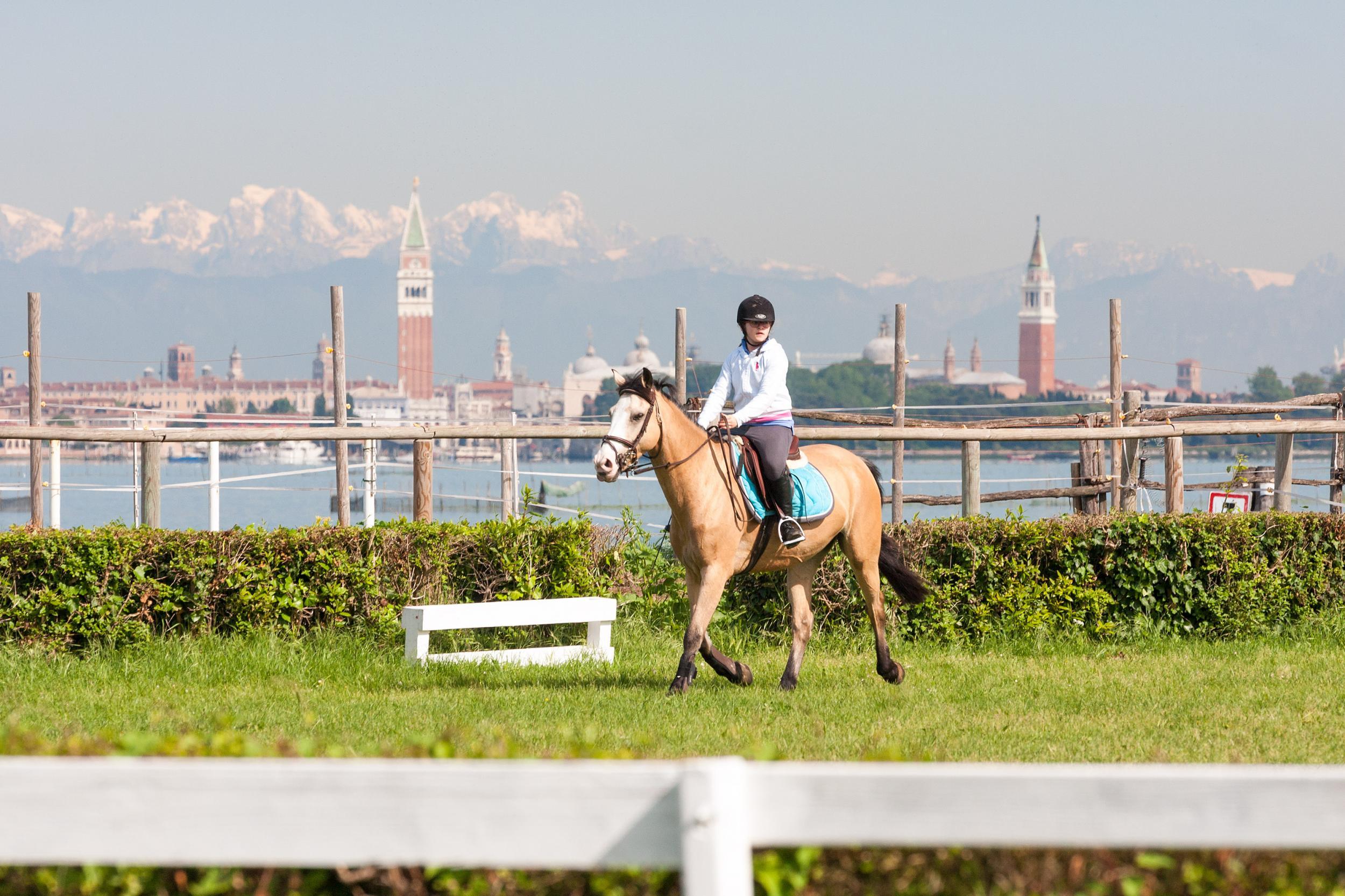The riding centre overlooks San Marco (not for beginners)