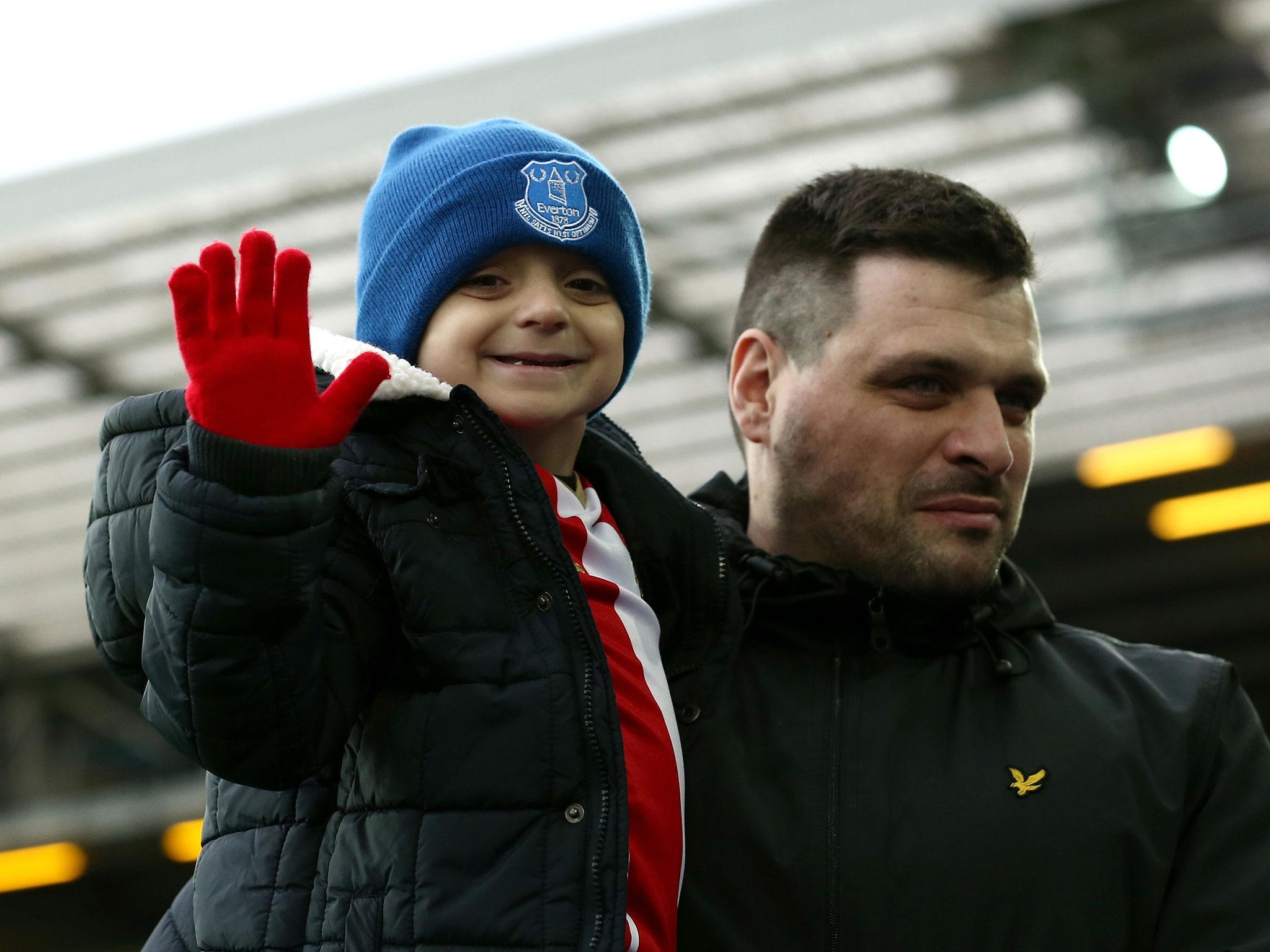 Bradley Lowery will be honoured by Everton with a charity football match