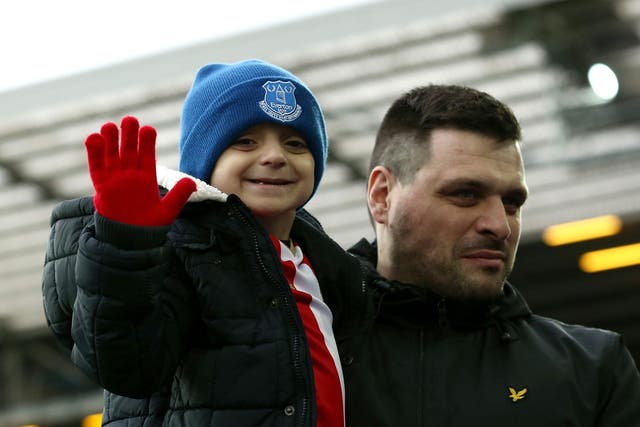 Bradley Lowery will be honoured by Everton with a charity football match