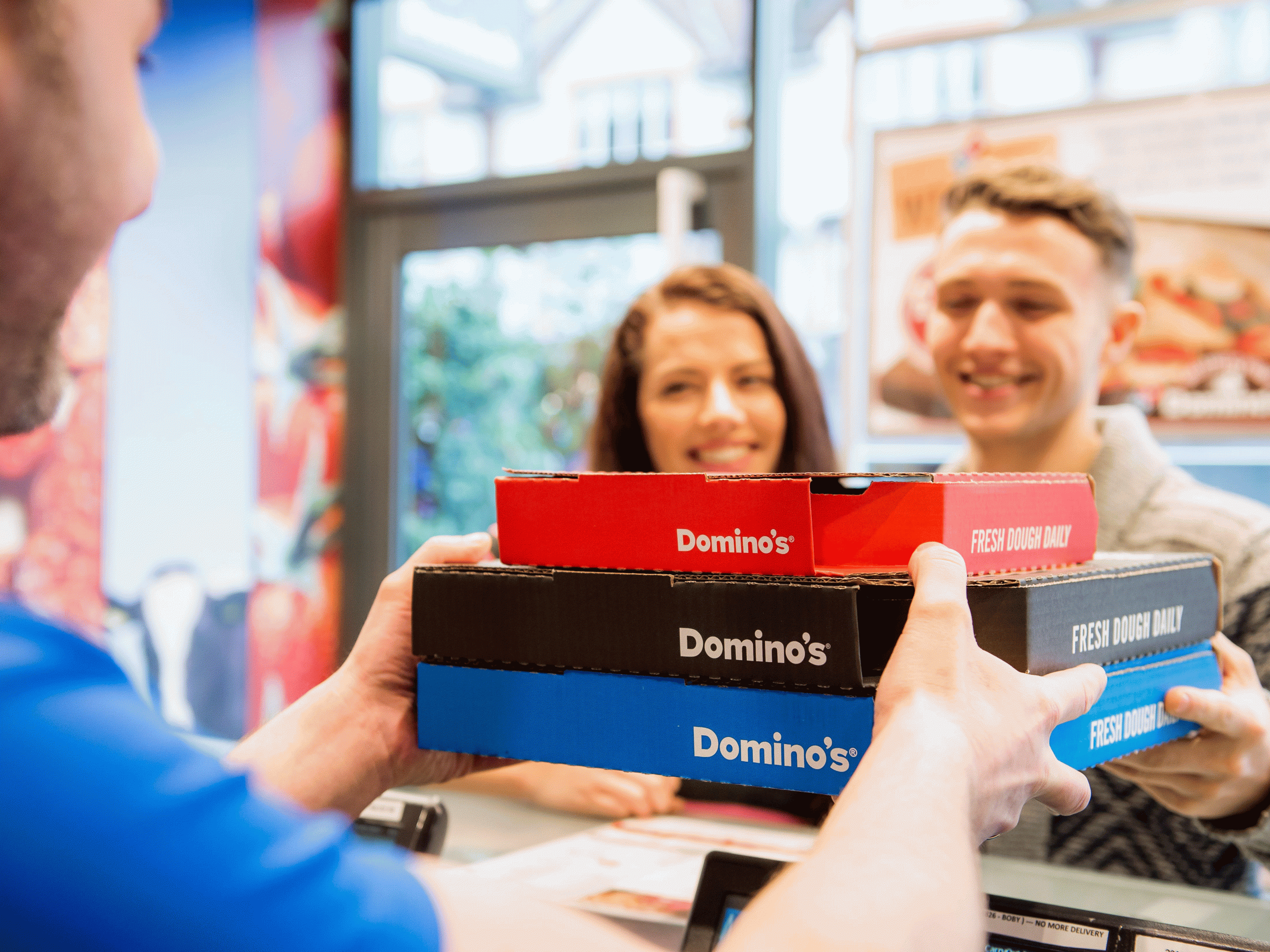 Domino’s said that online sales rose 11.5 per cent for the period and now account for 75 per cent of total sales