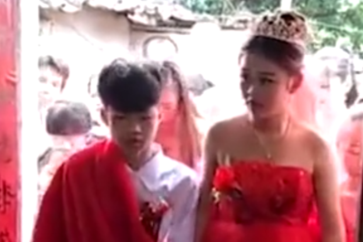 Chinese children marry each other aged 13 - the wife is already five months  pregnant | The Independent | The Independent