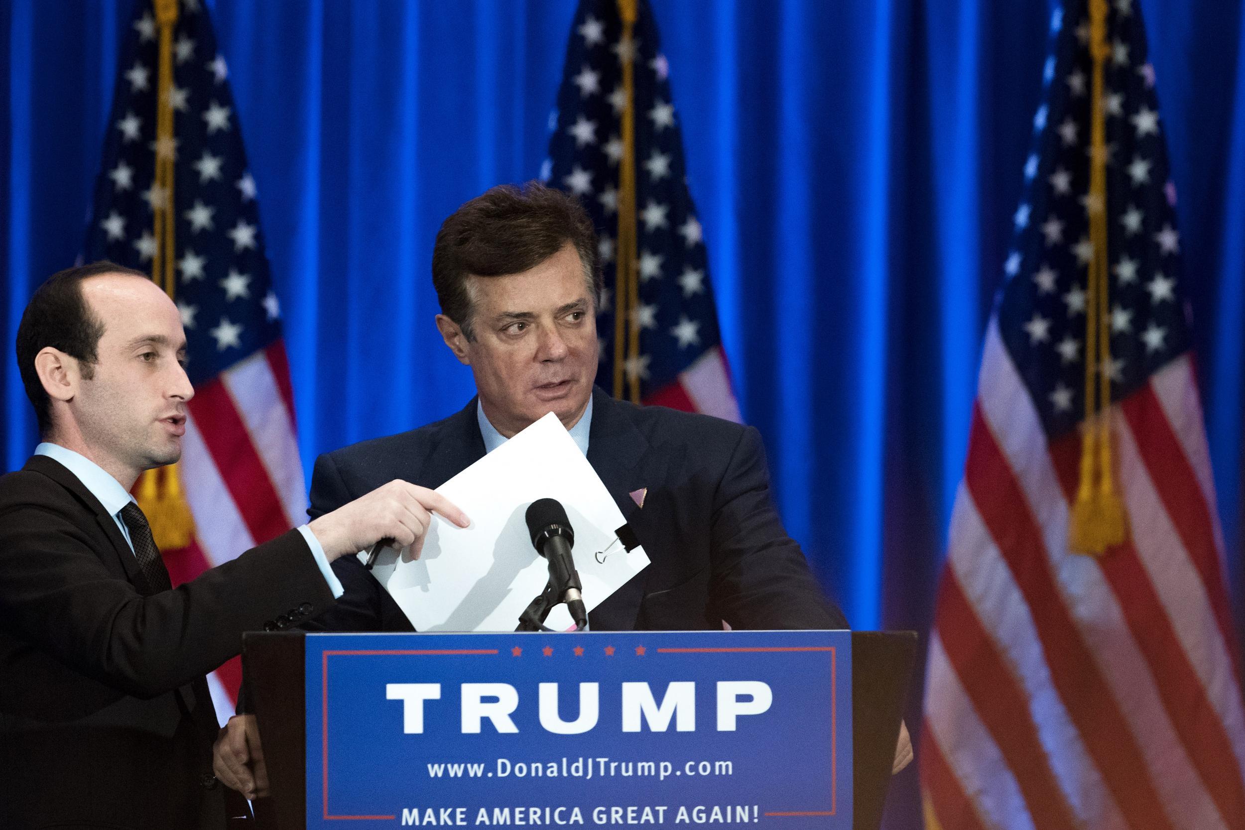 Paul Manafort previously managed Donald Trump's presidential campaign