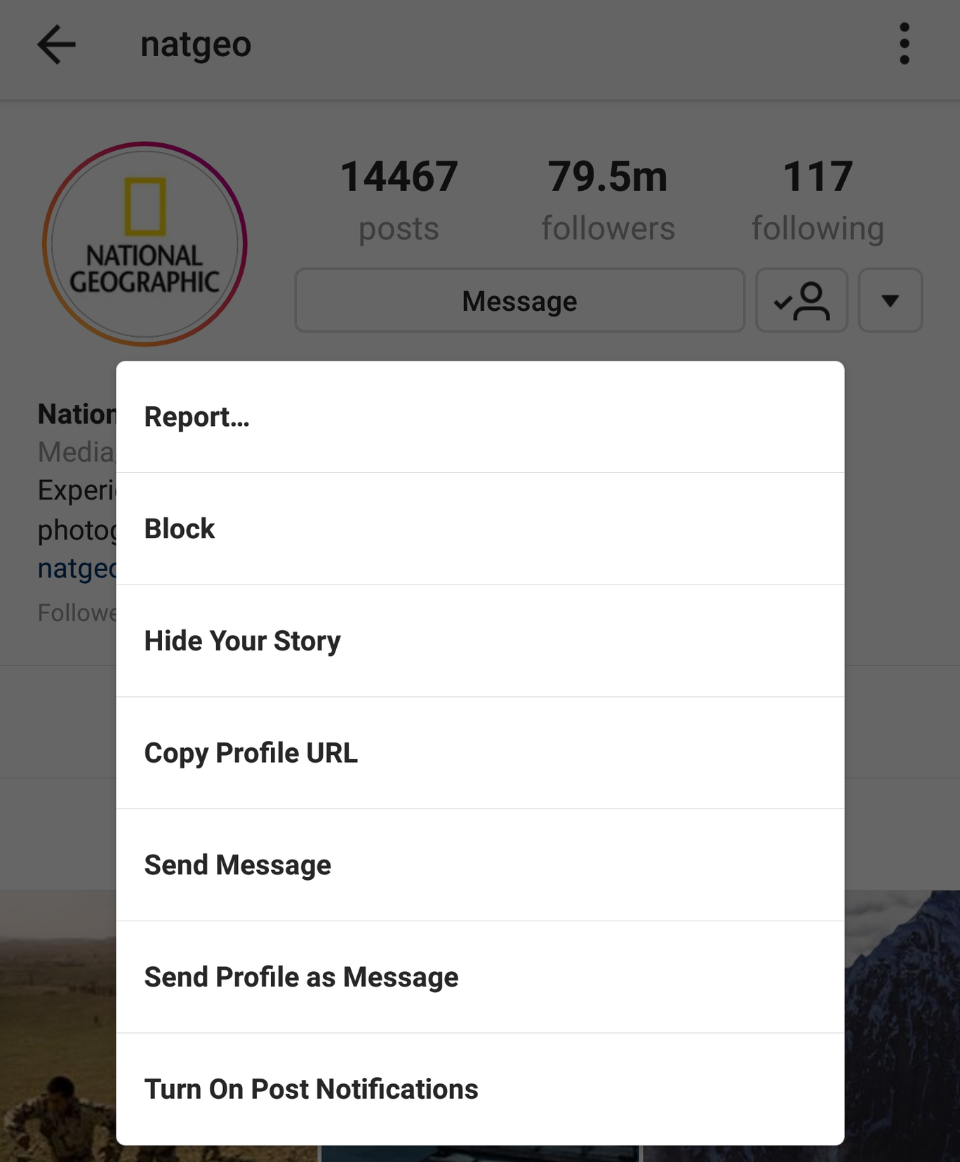 Instagram controversially ditched its reverse-chronological order feed for a new order determined by an algorithm, making it easy to completely miss some posts. To make sure you never miss a certain somebody’s updates, you can set up notification for them by visiting their profile, tapping the three dots in the top right-hand corner and selecting Turn On Post Notifications.