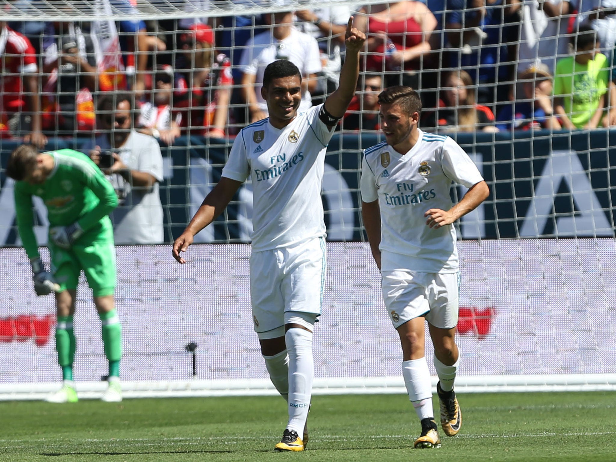 Real Madrid were beaten by United on penalties in their last pre-season fixture