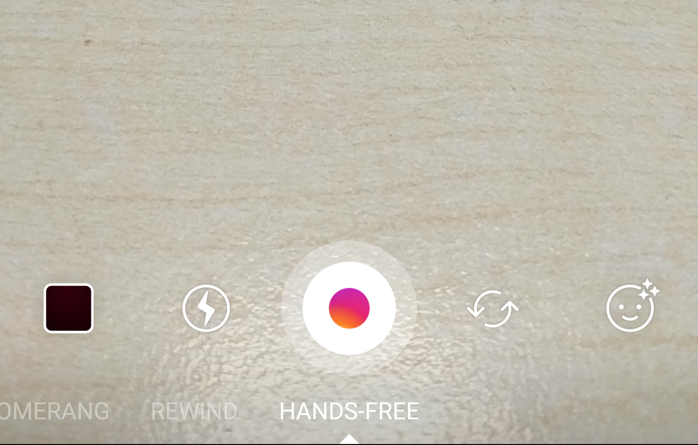 Instagram Stories has been a massive hit since it came out last year, but you might not know that you can record Stories clips without having to hold one of your digits on the record key. On the Stores screen, just swipe through the options at the bottom until you get to Hands-Free. 