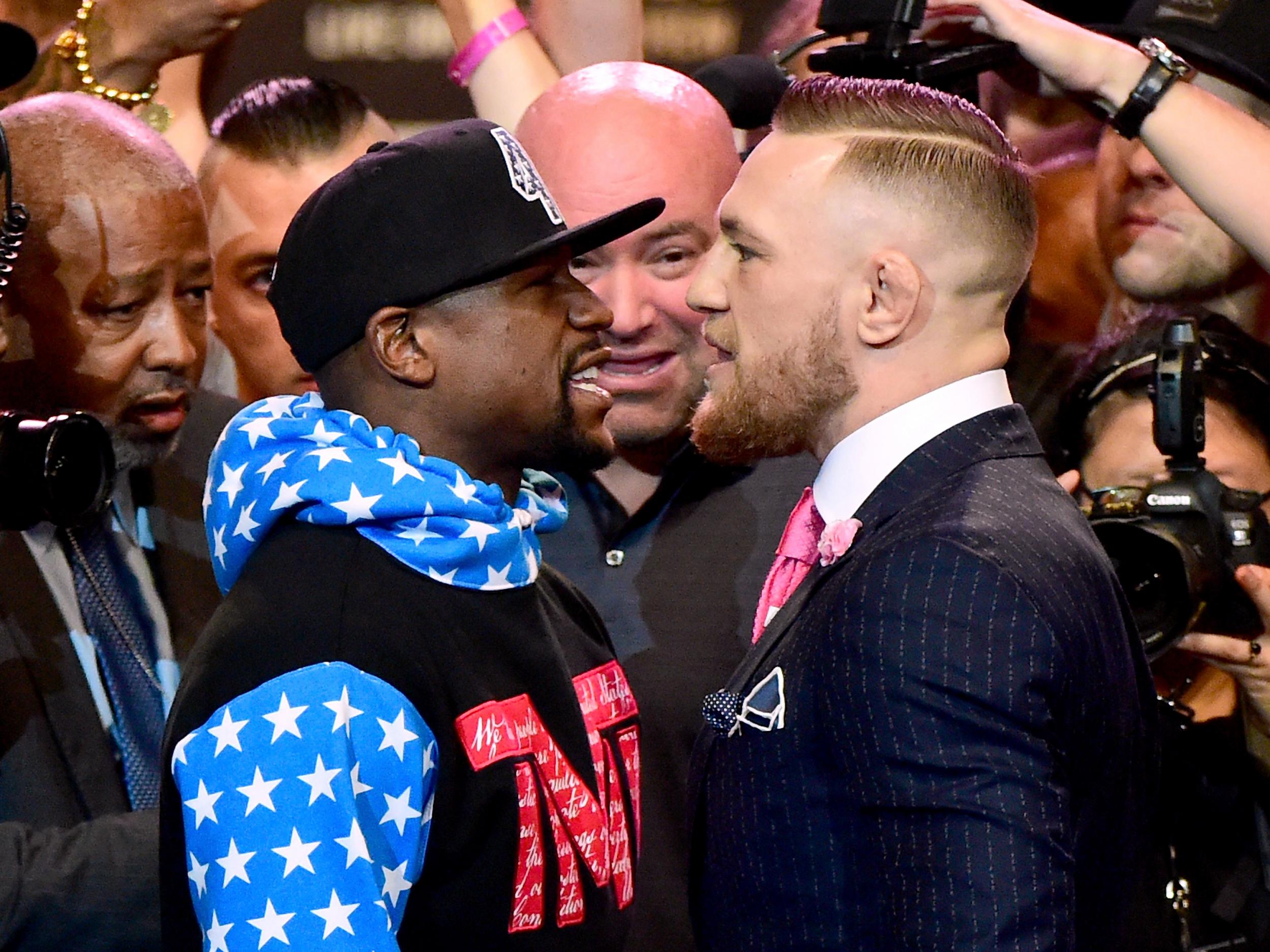 McGregor enjoys a reach advantage over Mayweather