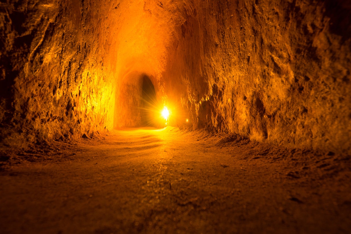 Explore the Cu Chi tunnels used in the Vietnam War (iStock)