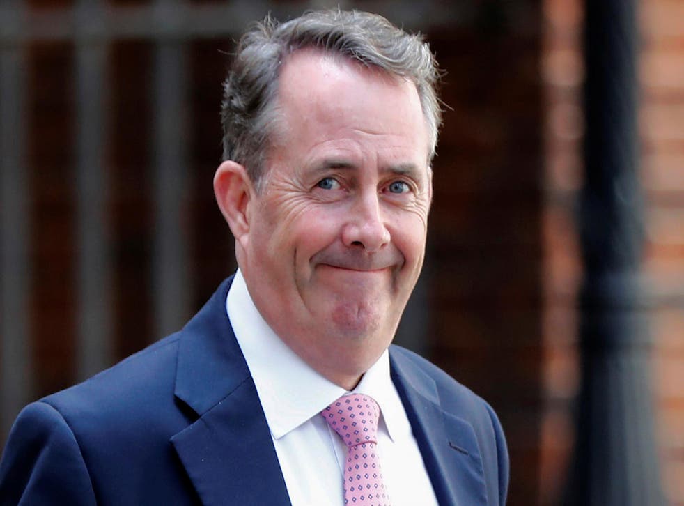 Officials at International Trade Secretary Liam Fox's department posted the tweet