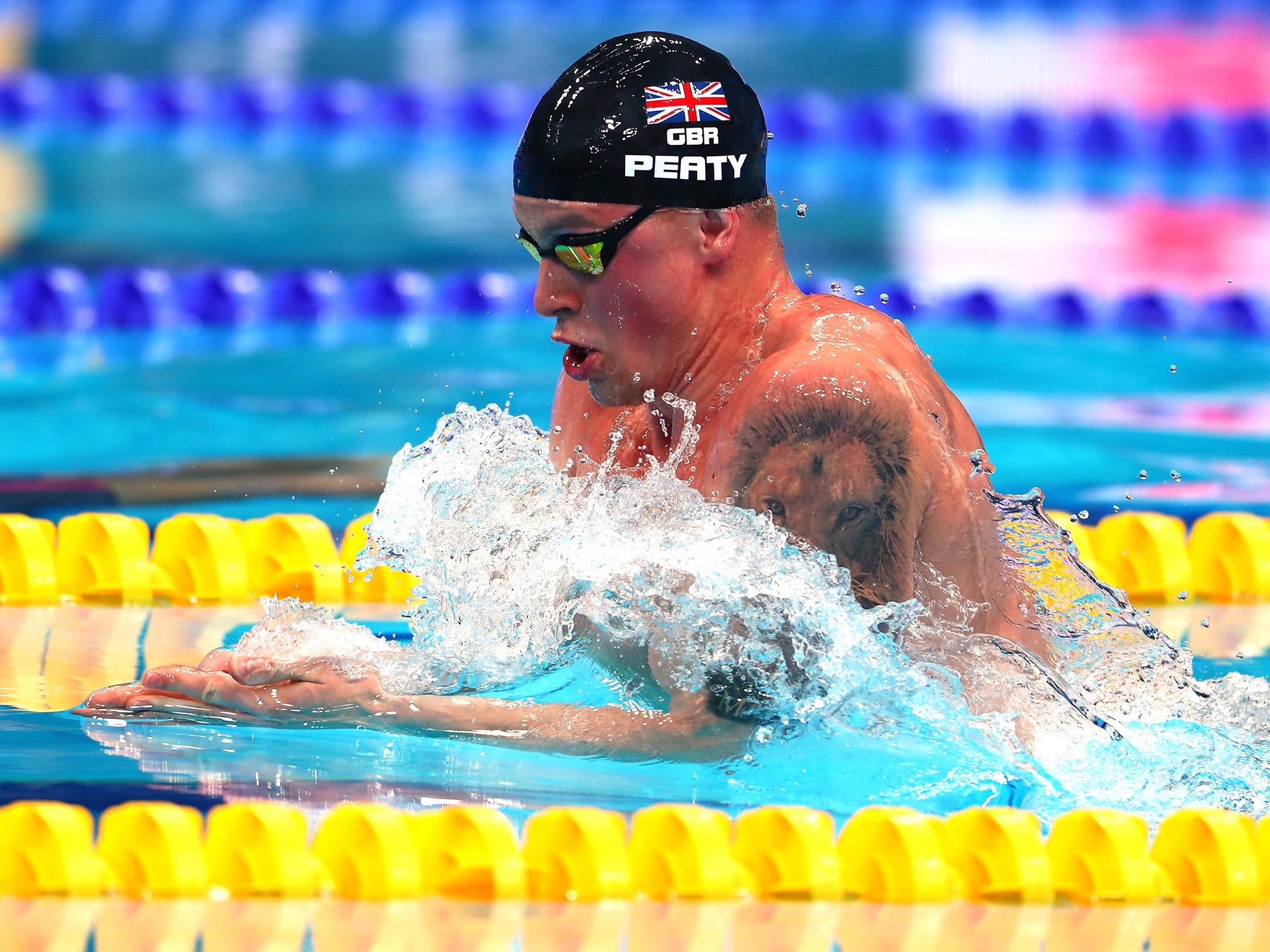 Peaty defended his 50m breaststroke title in a stunning display